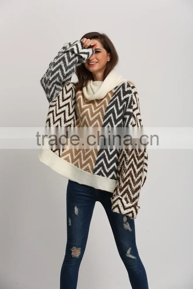 Europe latest loose style plus size women sweater