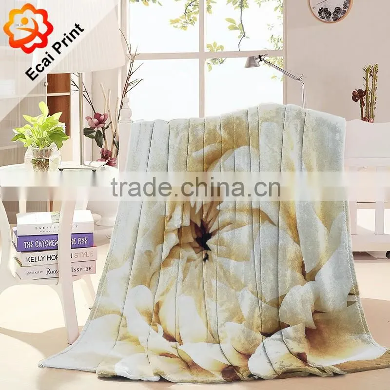 printable fashionable comfortable sublimation digital printing fleece blanket