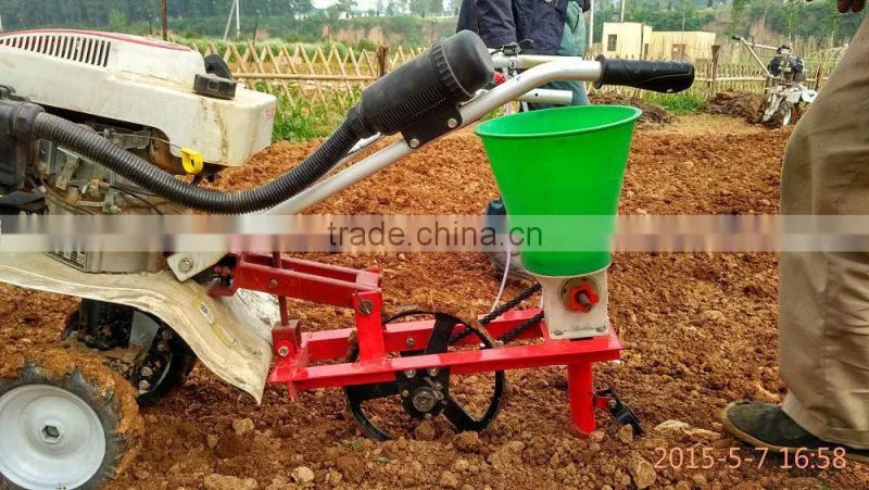 Little white dragon 6.5HP gasoline cultivator and planter soybean planter corn seed planting machine