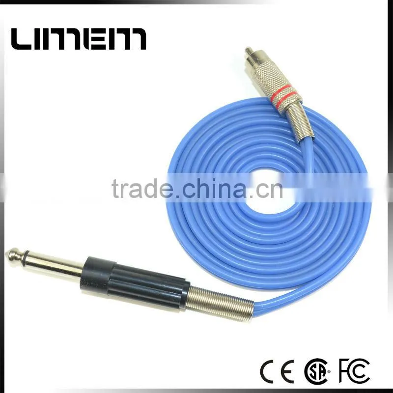 New Professional bule color good quality silicone tattoo RCA rotary clip cord strong and good