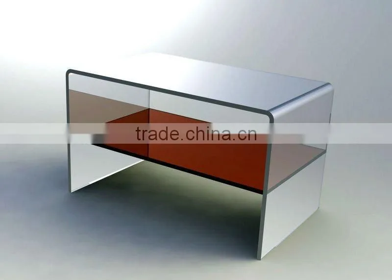 Acrylic Curved Side Table / Single Bench