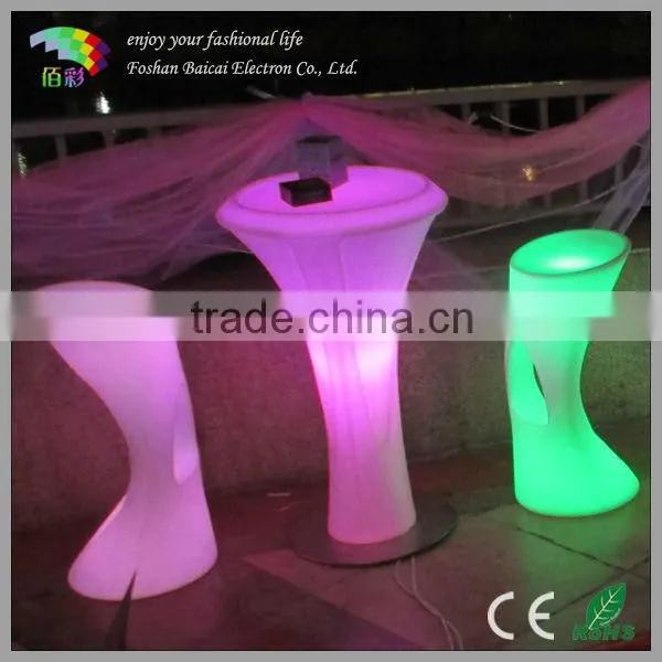 LED Plastic Stool Chair BCR-811C with Remote Control