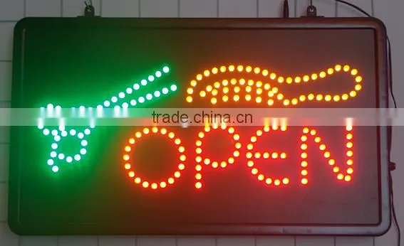 China Wholesale Hair Salon LED Open Sign