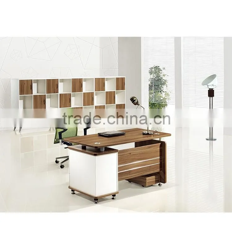 2016 new design ISO 9000 office executive desk with cabinet