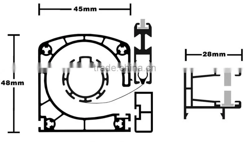 120cm * 150cm PVC Insect Screen Roller window