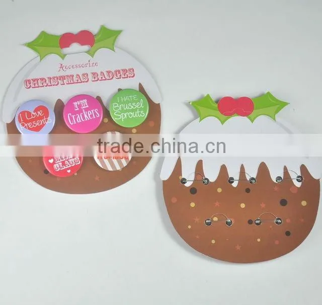 Round cat tin badge with pin button as promotional gifts