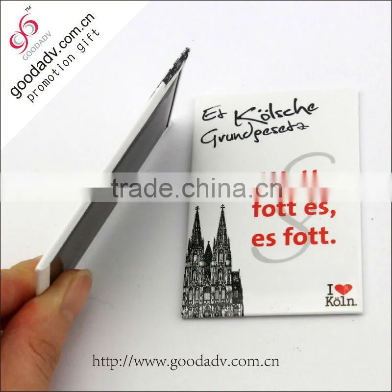 Updated best sell reliable quality logo photo print china high quality tin fridge magnet