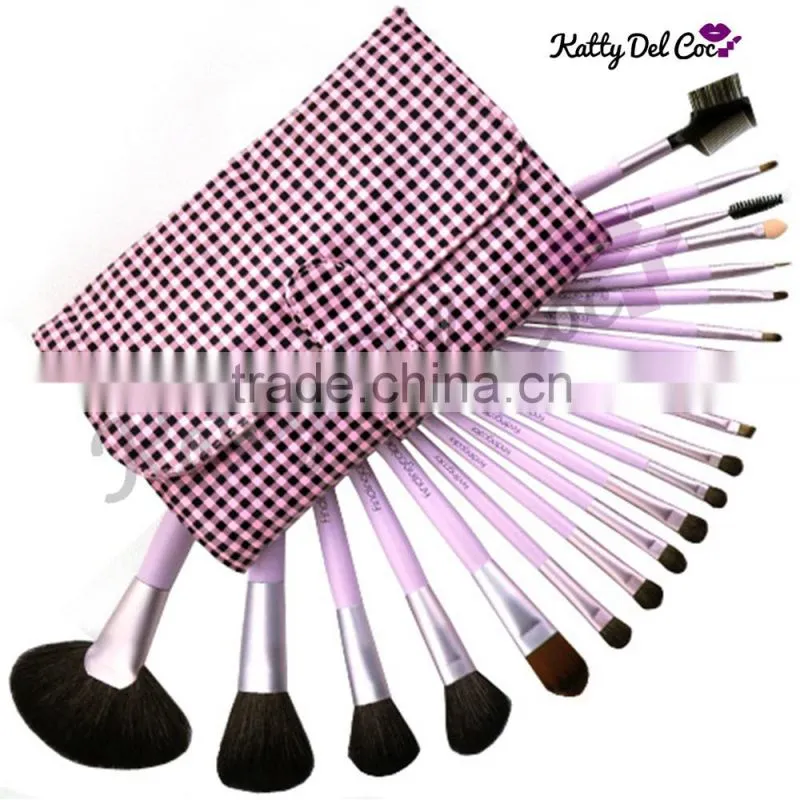 Luxury 21pcs makeup brush goat hair for beauty use with Cosmetic Bag