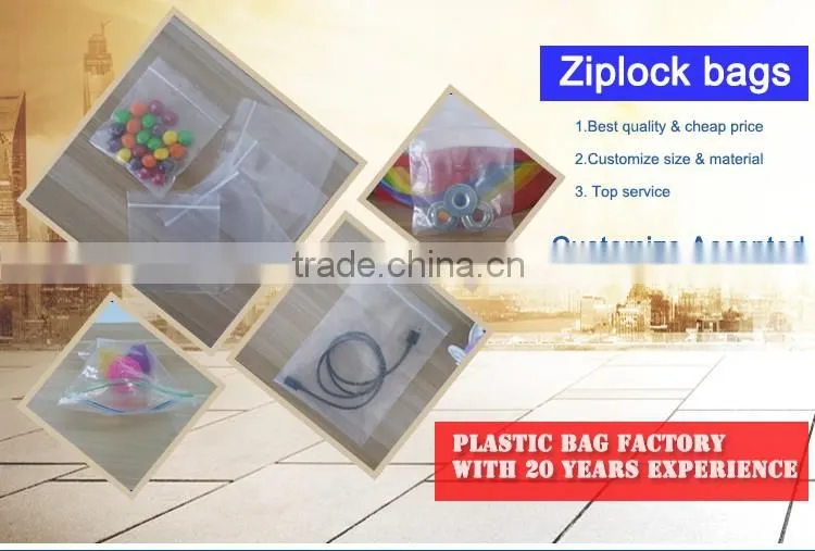 Cheap Plastic Polythene zip lock bag - Clear Heavy Duty (500G)
