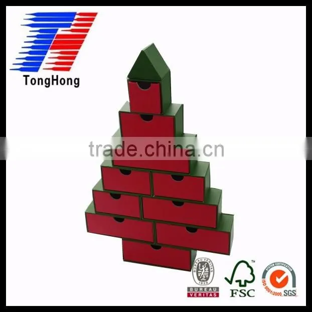 multilayer drawer paper box christmas trees box
