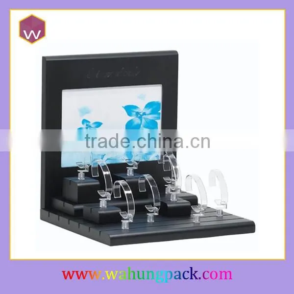 Fancy Golden Swatch Display Stand & Cabinet Wooden Watch Display Counter Wholesale