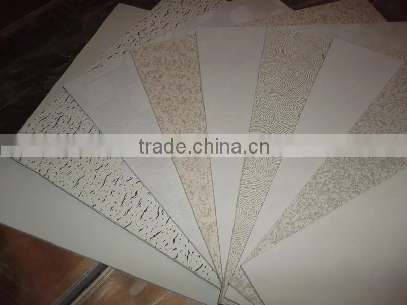 High Quality flame retardant PVC Laminated Gypsum Ceiling Tile