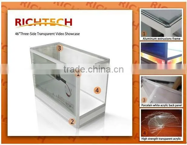 Richtech NEW technology transparent LCD small with player video