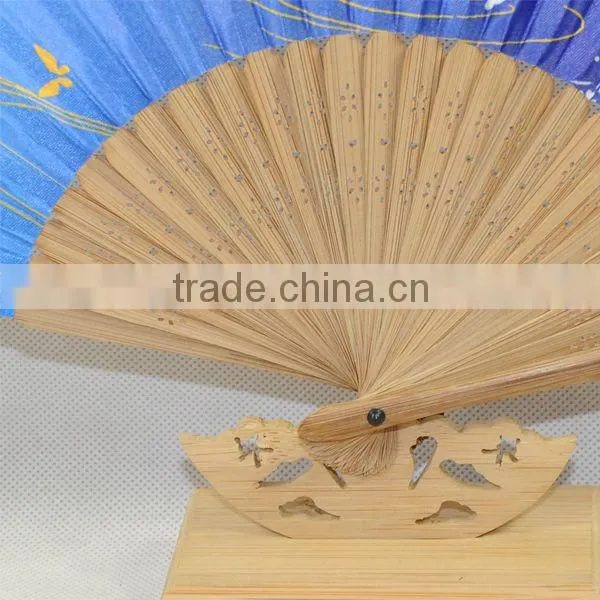 special gradual change folding silk fabrics dancing fan