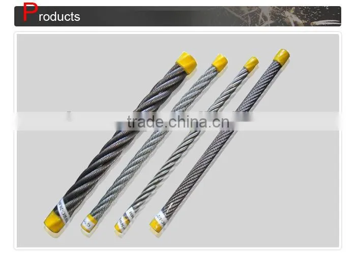 High quality best selling elevator steel wire rope 13mm