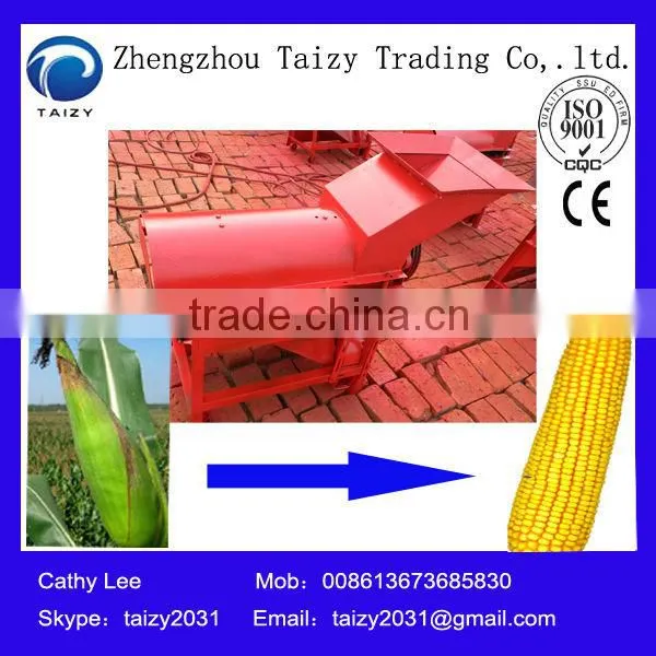 New type corn skin peeler thresher