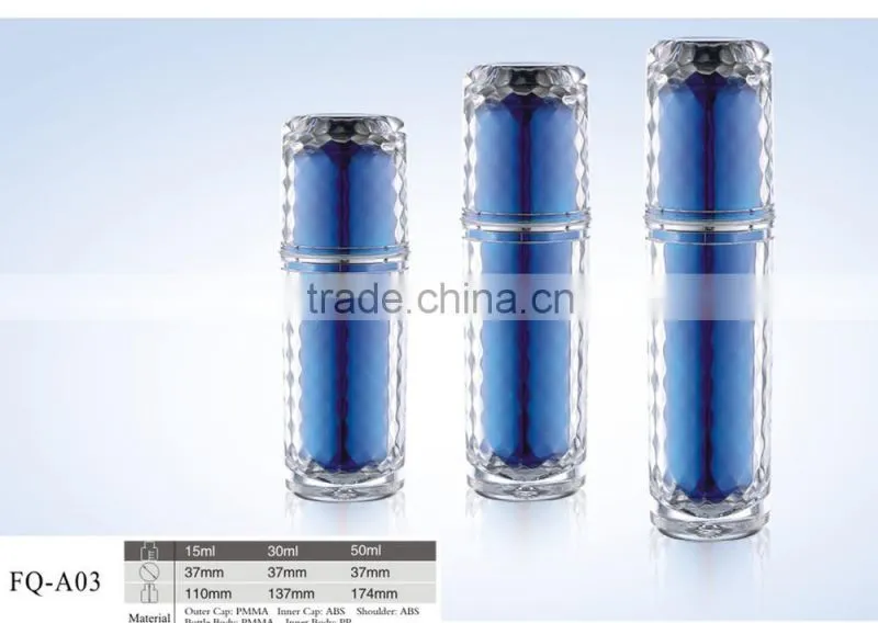 Ball shaped crystal packaging bottles and jars for cosmetic use