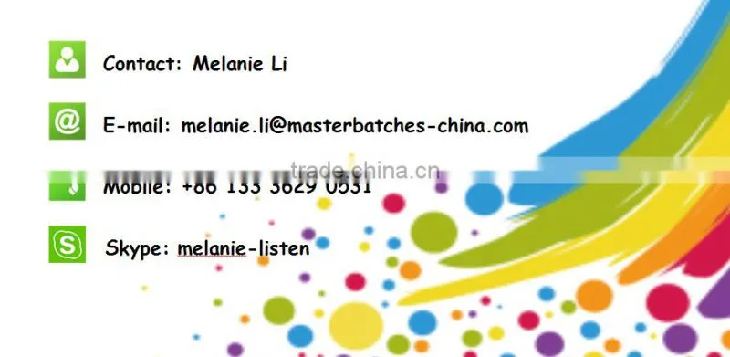 Antioxidant Grade Plastic Black masterbatch/ Anti UV/ Outdoor plastics