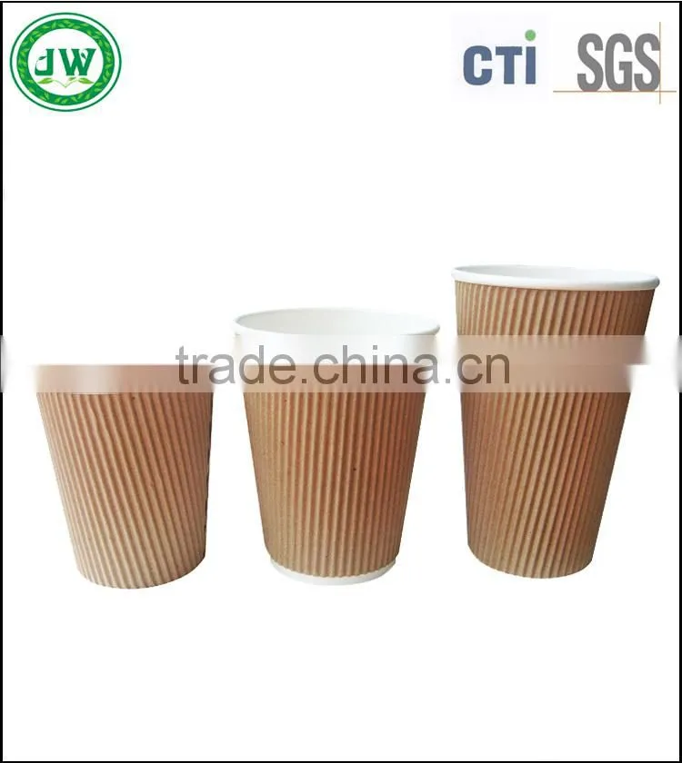 Twin-layer hot drink paper cup paper cusps &corrugated paper cups