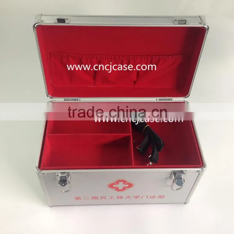 cheap aluminum medical case (high quality aluminum aid kit)