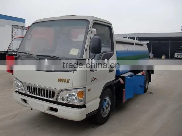 mini fuel tank truck made in China JAC 3.5-5cbm mini fuel tank truck