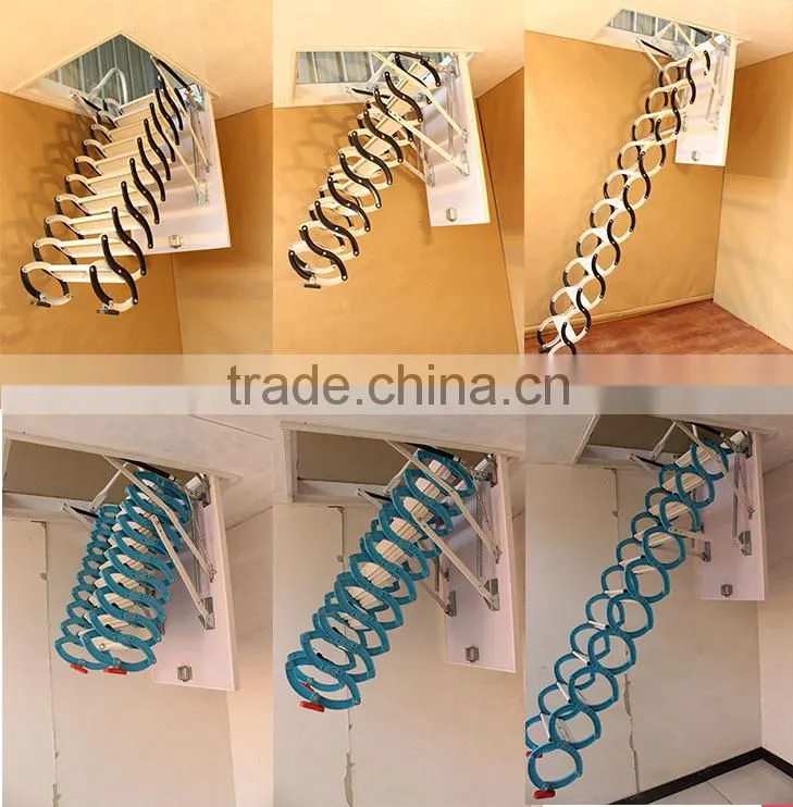 telescopic loft ladders, hydraulic folding attic stairs