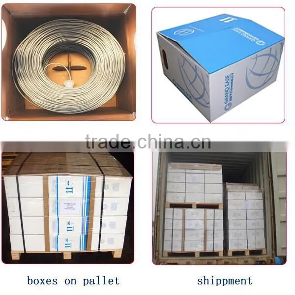 Shenzhen high quality 4p 32awg 7/0.08 copper wire cat5e utp flat cable with rj45 connector