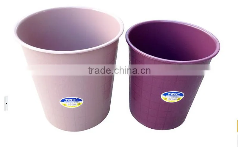 plastic wastebasket paper basket/sundries barrel