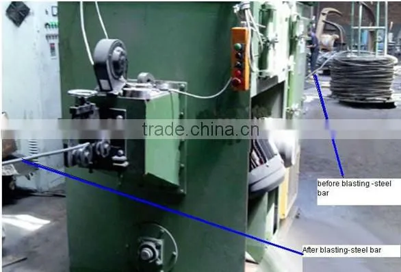 Steel Wire Shot Blasting Machine / Wire Descaler