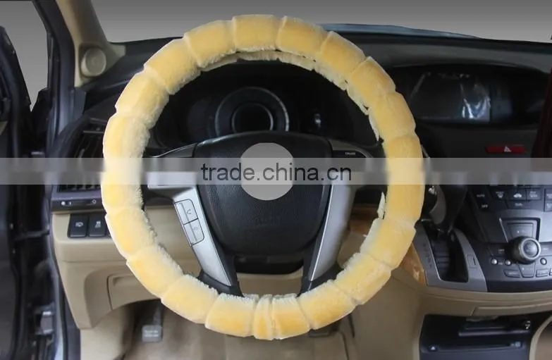 heated Villus stripe steering wheel covers