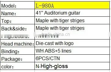 Full size guitar acoustic guitar OEM