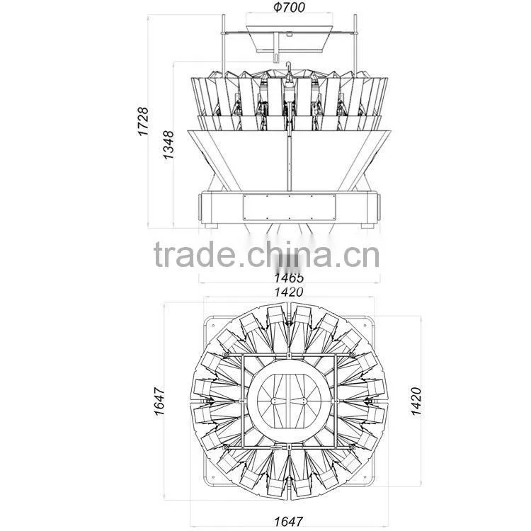 Excellent Automatic Biscuit Packaging Machine With Multihead Weigher