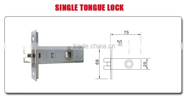 TRI-CIRCLE zinc alloy handle door lock,Indoor handle door lock,high security handle door locks