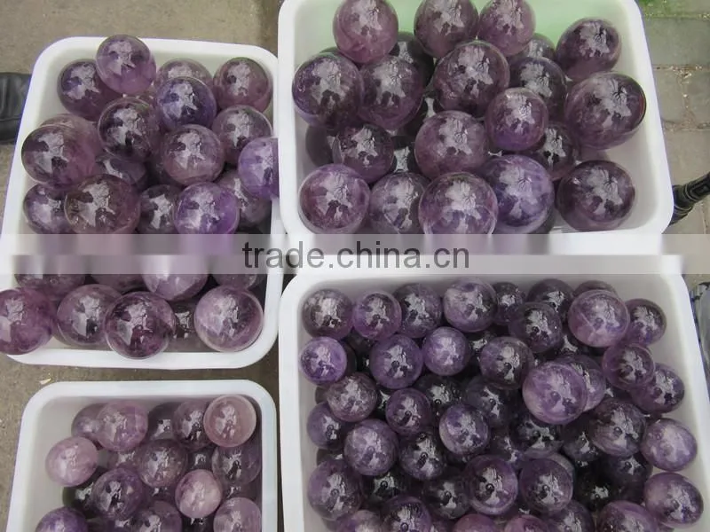 Customed charming natural quartz amethyst Crystal Ball/Sphere