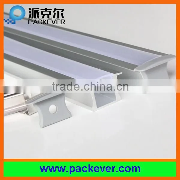 6063 T5 aluminum U shape LED strip profile with frosted diffuser