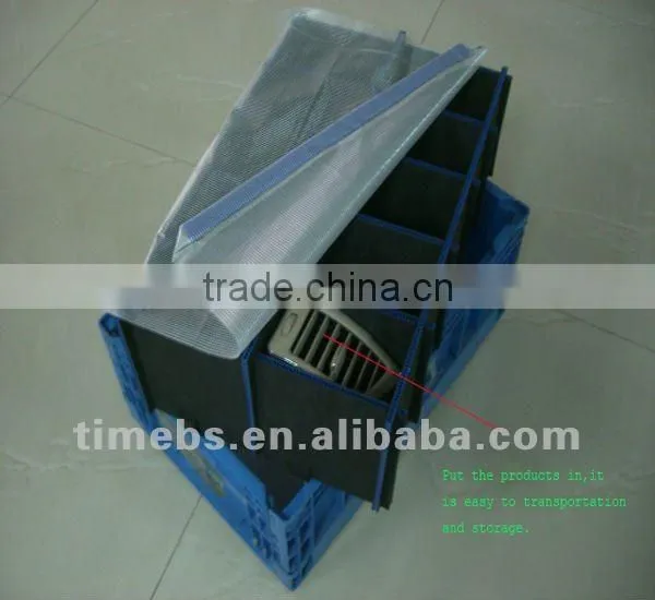 corrugated pp returnable box with compartment