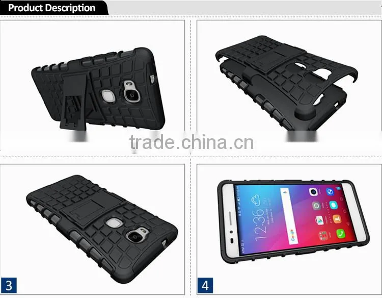 Wholesale Cheap Goods Combo Kickstand Tire Pattern Armor Back Cover Case For Lemon 3 Tirepattern Cases For Lenovo Lemon 3 Newest
