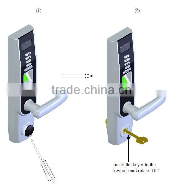 RFID Fingerprint Digital Electronic Discount Keyless Door Lock