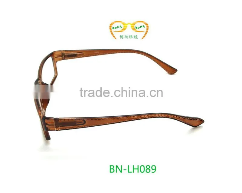 high quality wholesale half fram brown color reading glasses