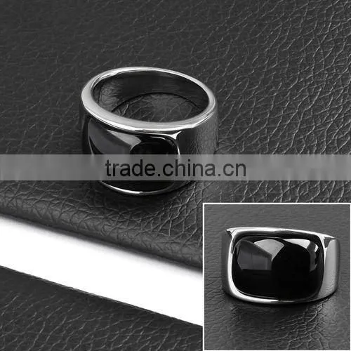 2012Newest Design Stainless Steel Bright White Stone Costume Ring Jewelry(DR10170)