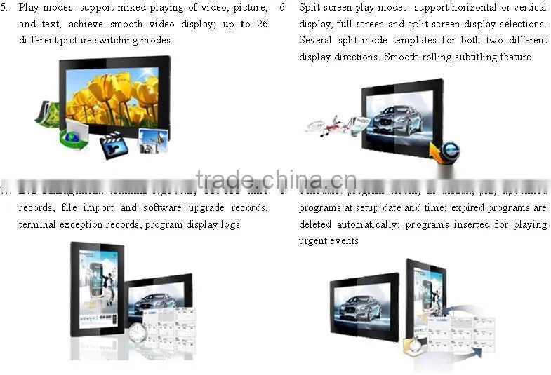 New Products 10inch Black Color Android WIFI LCD Advertising Player