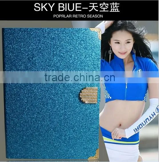 low price luxury glitter wallet PU leather tablet case for lenovo thinkpad for google nexus 9 for teclast x98 air 3g