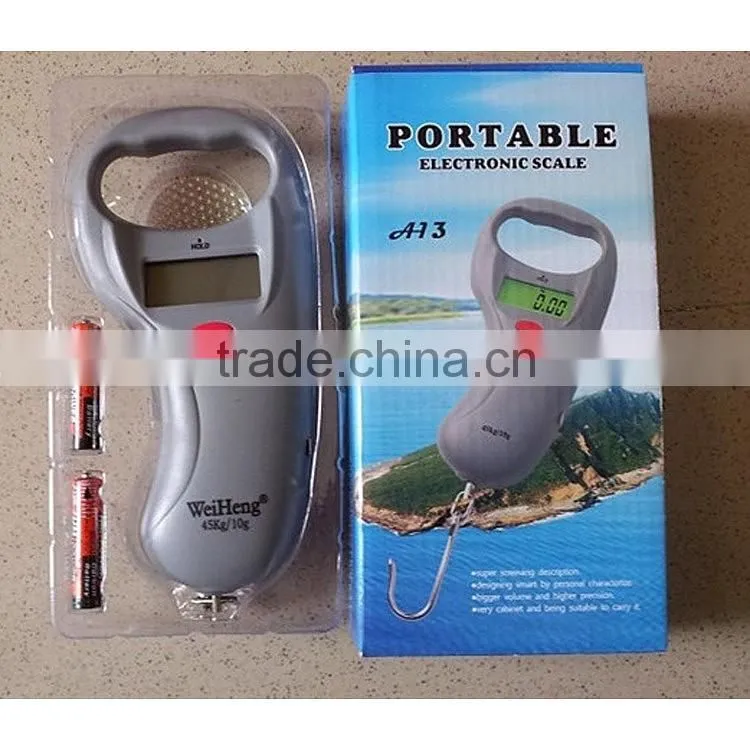 High quality portable mini digital hanging luggage scale weighing hand scale 45kg/10g
