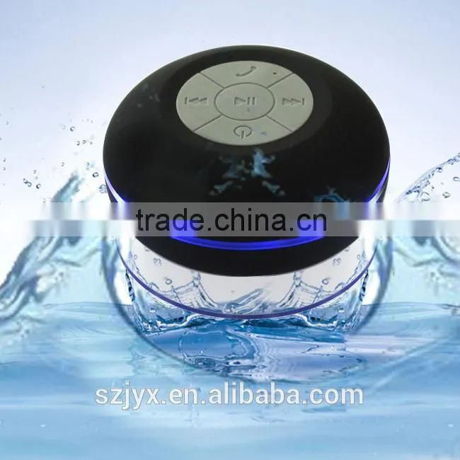 Funny portable waterproof shower bluetooth speaker, enable adsorb on wall and car