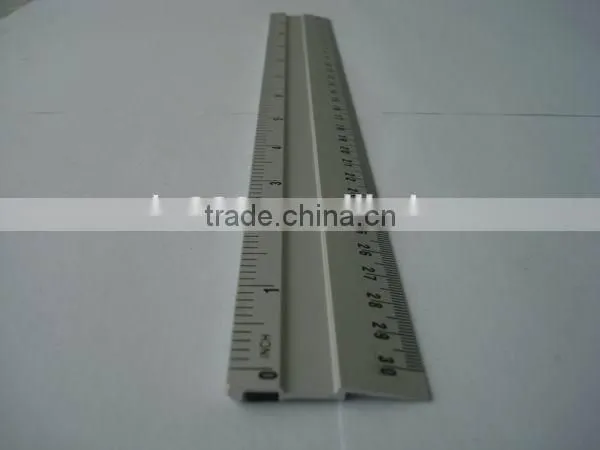 Promotional desk &office gift metal 30 cm aluminium ruler