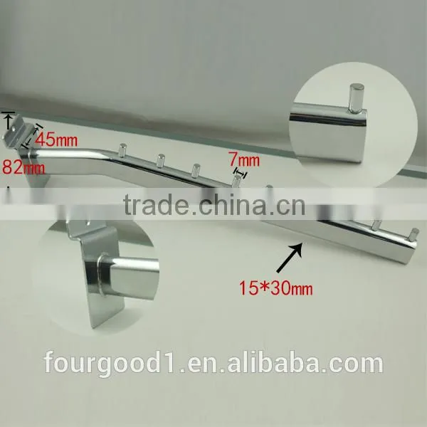 Factory metal oval tube display hanger ,display clothes rack