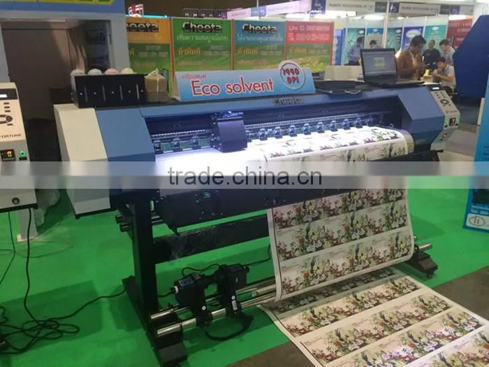 1.6m eco solvent vinyl sticker printer with dx5 print head