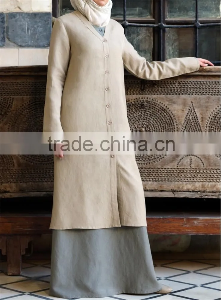 OEM service China factory custom made Wholesale muslim Ethnic elegant loose tunic tops