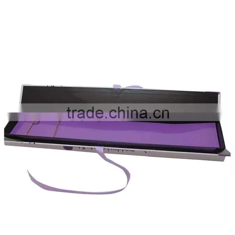 popular black paper hair extension packaging gift box