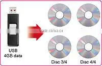 Flash Memory Card to DVD Duplicator Copier 7 Drives w/ memory card slots MS / CF / SD / MMC / USB